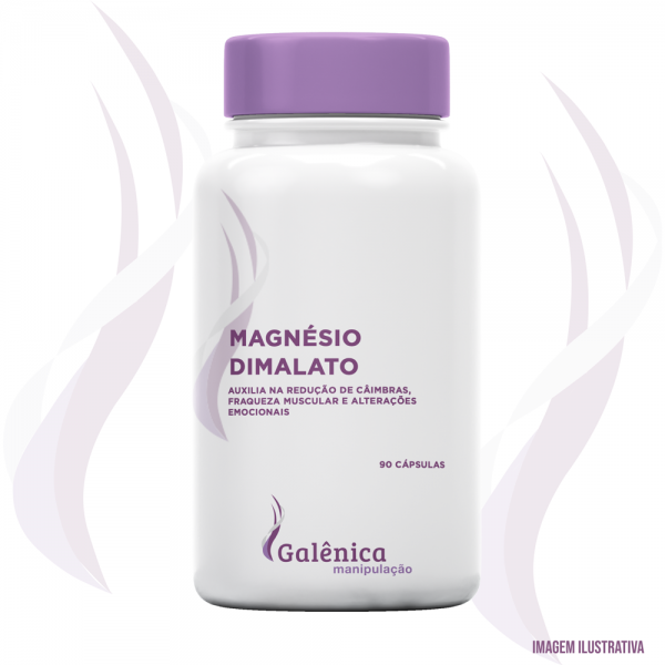 Magnésio Dimalato - Auxilia na redução de câibras, fraqueza muscular e alterações emocionais