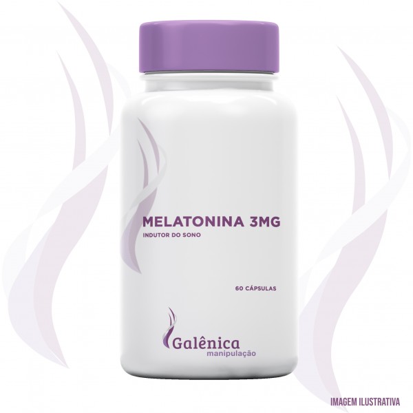 Melatonina - Indutor do sono - 3mg - 60 cápsulas